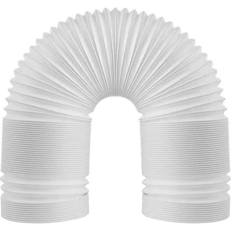 Tuyau d'évacuation flexible pour climatiseur portable, diamètre 15 cm, raccord universel de rechange pour climatiseurs Delonghi, LG et autres marques (2 m). (1/3)