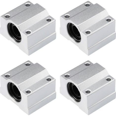 Bloc coulissant pour imprimante 3D, roulement à billes de mouvement linéaire SCS8UU, douille de 8 mm pour Anet A8 Prusa I3 (4 pièces) (1/5)