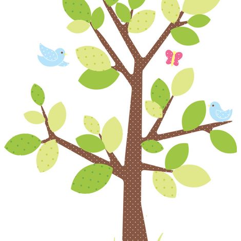 Stickers - Arbres Taille Enfant - Hauteur 45,7 cm (1/3)