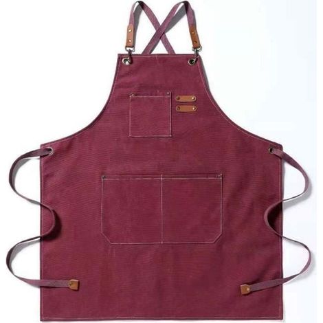 Tablier de travail en toile - Marque - Modèle - Anti-poussière - Anti-salissure - Résistant à l\'usure (1/4)