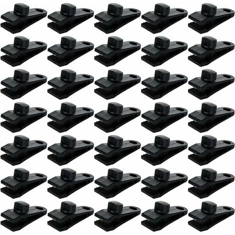 Confezione da 30 clip per teloni da tenda, morsetto per teloni con bloccaggio, clip per teloni, morsetto per tenda da sole, teloni, coperture per roulotte, coperture per piscine (1/4)