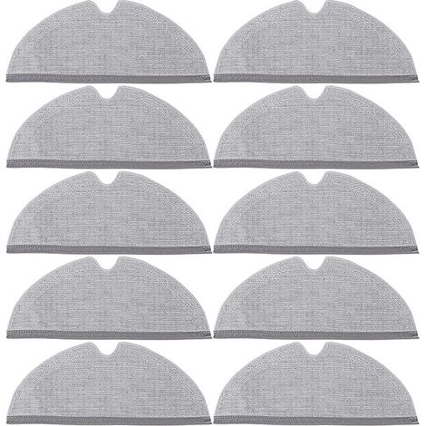 FOREHILL 10 Serpillères Accessoires de Rechange pour Xiaomi Roborock S4 /S50 /S51 /S55 /S5 /S5 Max /S6 /S6 Pure /S6 MaxV /Q5 /Q5 Pro /Q5 Pro+ /Q7 /Q7+ /Q7 Max /Q7 Max+ /Q8 Max /Q8 Max+ /E Series (1/5)