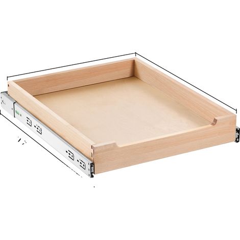 Ausziehbarer Schrankorganisator, Soft-Close-Mechanismus, Einfache Installation, 17Zoll (1/2)