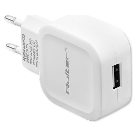 Qoltec Wandladegerät 12W 5V 2,4A USB (1/5)