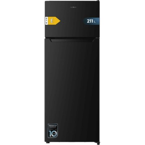 Cecotec Frigorífico 2 Puertas211L Bolero CoolMarket 2D 211 Black E. Frigorífico 2 Puertas Negro, Capacidad 211 Litros