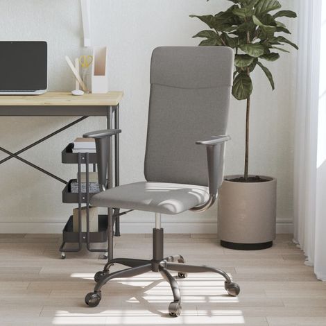 Bürostuhl Höhenverstellbar Dunkelgrau Stoff (1/5)