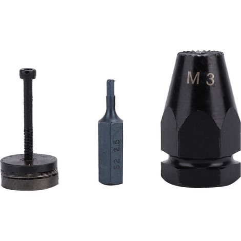 Gun Head - M3 Hex Shank - Pneumatic Rivet Nut Tool - For Hard Alloy Riveting - 1 Piece (1/5)