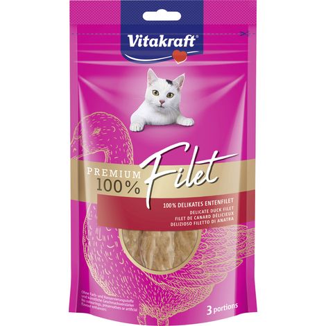 Vitakraft Premium Filet Ente 54g 3 Portionen / 54 g Trockenfutter Katze (1/2)