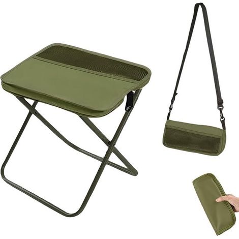 Tabouret pliable pour adultes - Chaise sac à dos portable - Grande capacité de charge - Compact et léger - Idéal pour les voyages et le camping (1/5)