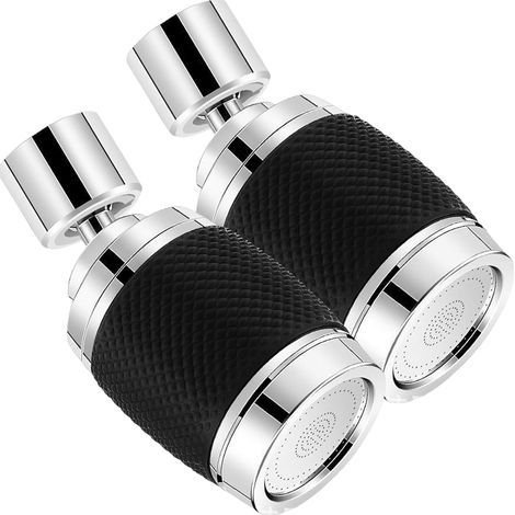 Aireador de grifo giratorio 2PCS 360°, pulverizador de grifos a prueba de salpicaduras (1/5)