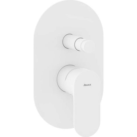 Ravak Eleganta - Unterputzarmatur für 2 Verbraucher, mit Körper, weiß matt X070261 (1/4)