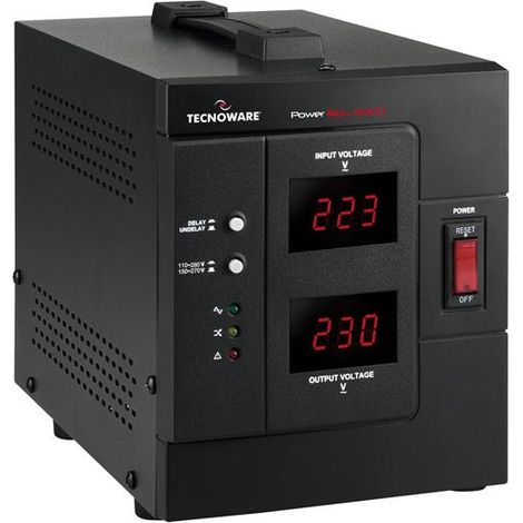 Tecnoware Power Reg 3000VA Spannungsregler 2 AC-Ausgänge 230 V Schwarz