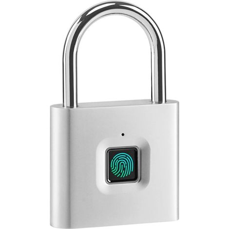 Serrure de porte intelligente Tuya Smart empreinte digitale cadenas sécurité à domicile Anti-vol étanche Bluetooth télécommande batterie alimentation USB sans clé serrure de porte ( Color : 10 Finger (1/5)