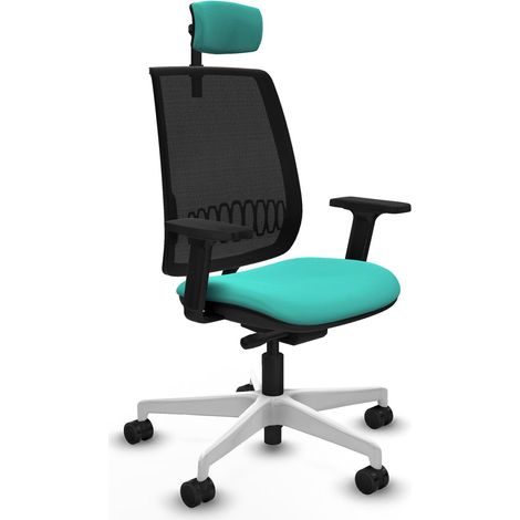 Chaise de bureau piqueras y crespo Sila Alares noir mousse injectée (1/2)