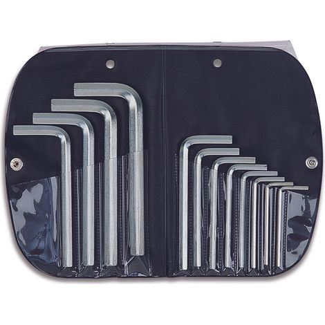 SERIE SET KIT 12 CHIAVI ESAGONALI A L USAG 280 SE12 IN ASTUCCIO PER BRUGOLE PROF (1/2)