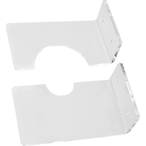 Support mural acrylique pour sabre laser lumineux, support de rangement transparent, 2 pièces (1/5)