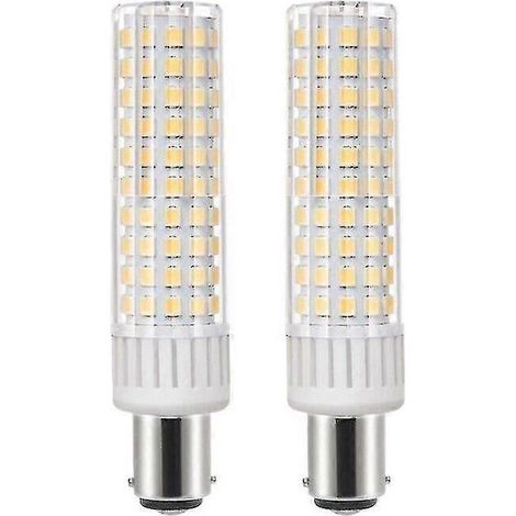 Lampadine a LED 8 W base B15d, bianco caldo 3000 K, 910 lm, 220 V/230 V, pari a 90 W/80 W/75 W, confezione da 2 (1/5)