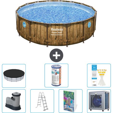 Bestway Piscina Bestway Power Steel Rotonda - 488x122 cm - 8-pezzi  S551 (1/3)