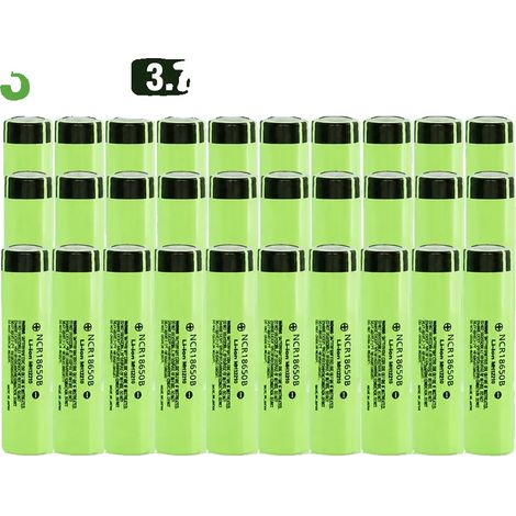 Batería de iones de litio, capacidad de 3400 mAh, corriente de descarga de 20 A, 34B-30PCS (1/2)