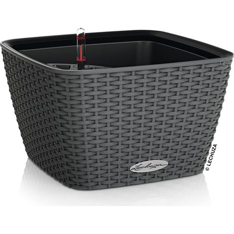 LECHUZA® Pflanzgefäße BACINO Cottage 30 Granit All-in-One (1/5)