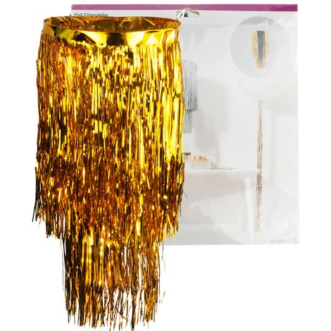 CV76151-2 Deckendekoration Kronleuchter Goldfolien-Lampenschirm Party Geburtstag Silvester (1/5)