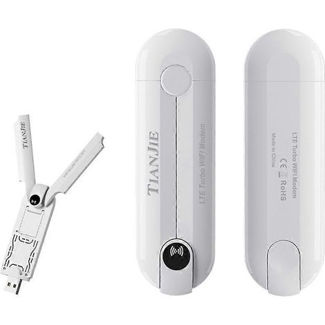 Modem-routeur Wi-Fi USB 4G à double antenne avec emplacement pour carte SIM, dongle Wi-Fi haut débit 150 Mbps (version européenne) (1/5)