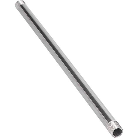 30 cm langes Edelstahl-Fitting mit G1/4-Außengewinde, Edelstahl-Gewinderohr, Rohrverbindung, Rohrzubehör, robuster Außengewindeverbinder (1/5)