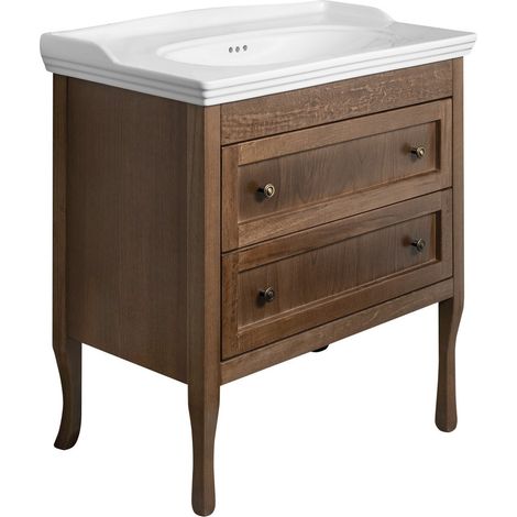 Meuble sous-vasque RETRO 83,5x80x43cm, hêtre (1/4)