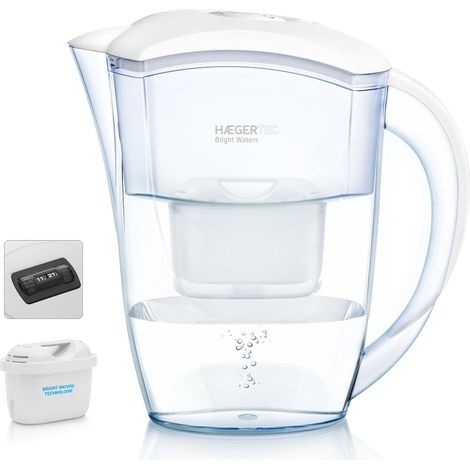 Haeger WJ-24W.004A Filter de Wasserfilter de Wasser für Kanne 2,4 L Transparent, White