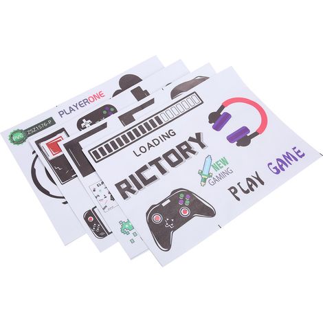 Stickers muraux autocollants pour consoles de jeux, à faire soi-même, pour le salon ou la chambre. (1/5)