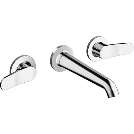 Mélangeur Lavabo Botte small 3 trous + vidage sans mecanisme Chromé - CRISTINA ONDYNA BT24251