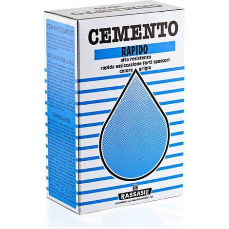 Cemento Rapido in polvere per fissaggio immediato e riparazione in breve tempo -1 kg - scatola (1/2)