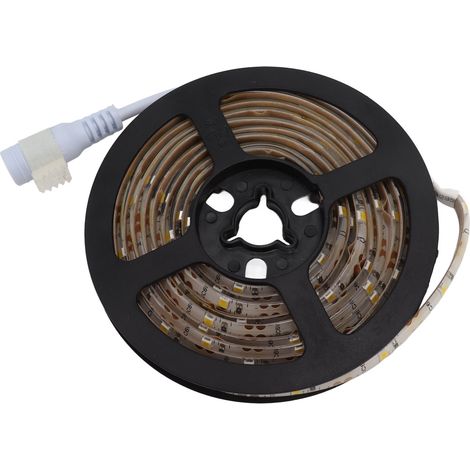 Bande LED décorative à détecteur de mouvement, étanche, alimentée par batterie et USB, pour meuble ou dessous de lit (12 V). (1/5)