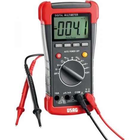 USAG 076A MULTIMETRO DIGITALE PROFESSIONALE 400/600 DC CON COPPIA PUNTALI (1/2)