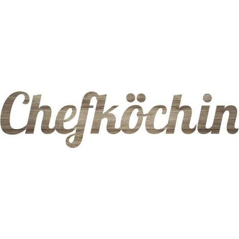 Inscription 3D « Chef cuisinier » 25 x 70 cm