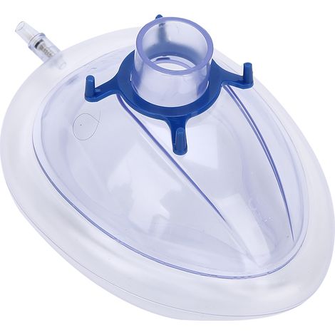 Écran facial jetable d'anesthésie pour réanimation cardio-pulmonaire (RCP), protection respiratoire adulte taille L, lot de 5, masque de soins d'urgence transparent. (1/5)