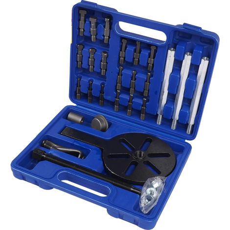 Juego de extractores de rodamientos, acero de alto carbono, longitudes variables, distancia máxima de extracción 630 mm, presión de trabajo 6000 psi, compatibilidad versátil. (1/5)