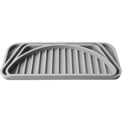 Bac récupérateur d'eau pour réfrigérateur, bac en silicone pour distributeur d'eau et de glaçons, bac récupérateur d'eau pour distributeur d'eau, découpable et redimensionnable (1/5)