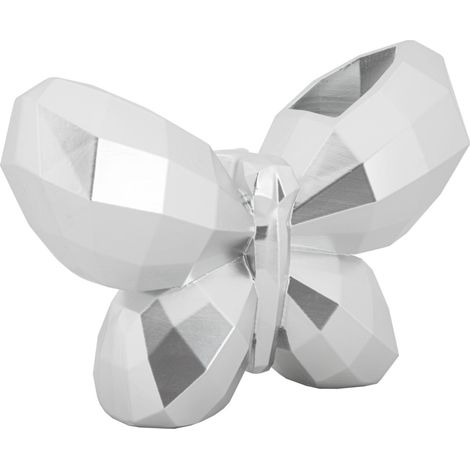 Vase Design en Résine "Butterfly" 22cm Argent