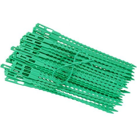 Bande de jardin réutilisable 12mm5m, sangle plate en nylon pour plantes grimpantes, tuteurage de tomates, attache pour arbres et arbustes. (1/5)