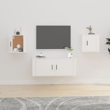 Muebles para TV de pared 2 uds 40x34,5x40 cm