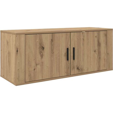 Maison Exclusive - Wandmontiertes TV-Regal Artisan-Eiche 100 x 34