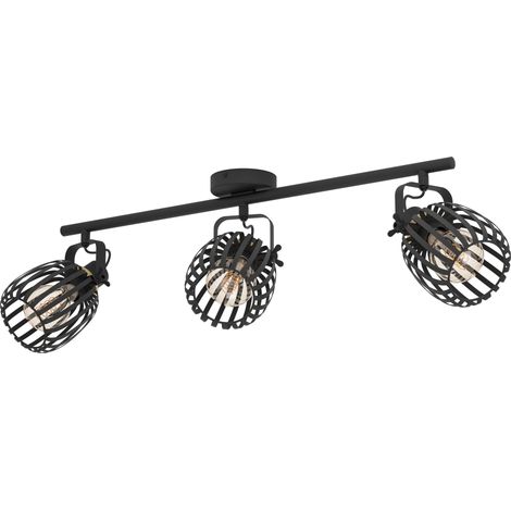 Rail spot Girona, rampe de 3 spots orientables, barre de spots (1/5)