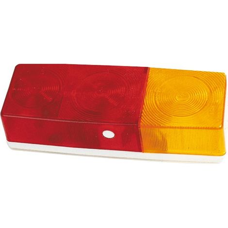 Feu arrière 3 fonctions 12V – Clignotant, stop, veilleuse – Dimensions 214x81x53mm – Entraxe 45mm pour montage facile – CEA (1/2)