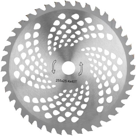 BUNTHAUS Accessoires de Tondeuse 40T Lames en Alliage pour Découpe d'Herbe Disque Circulaire en Acier Manganèse (1/3)
