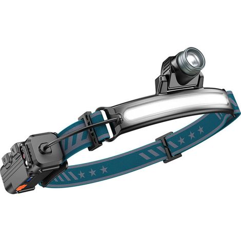 Luz con sensor de inundación XPG + COB, carga rápida tipo C, lámpara de pesca nocturna al aire libre con zoom, lámpara de camping (1/5)