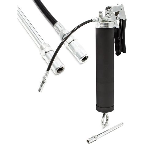 Pistola engrasadora manual prensa grasa aceite cartuchos lubricante equipo lubricación engrasador (1/6)
