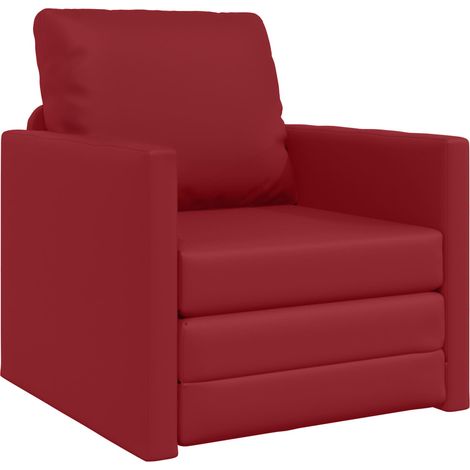 Maison Exclusive - Schlafsofa 60cm Weinrot Kunstleder
