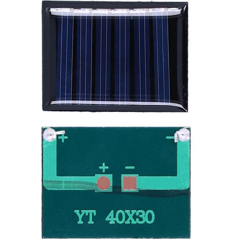 4 panneaux solaires polysilicium 0.15W 3V 40x30mm, module de recharge photovoltaïque DIY pour bricolage (1/5)