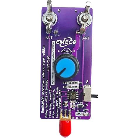 Nouvelle antenne boucle magnétique active à faible bruit et gain réglable (1/5)